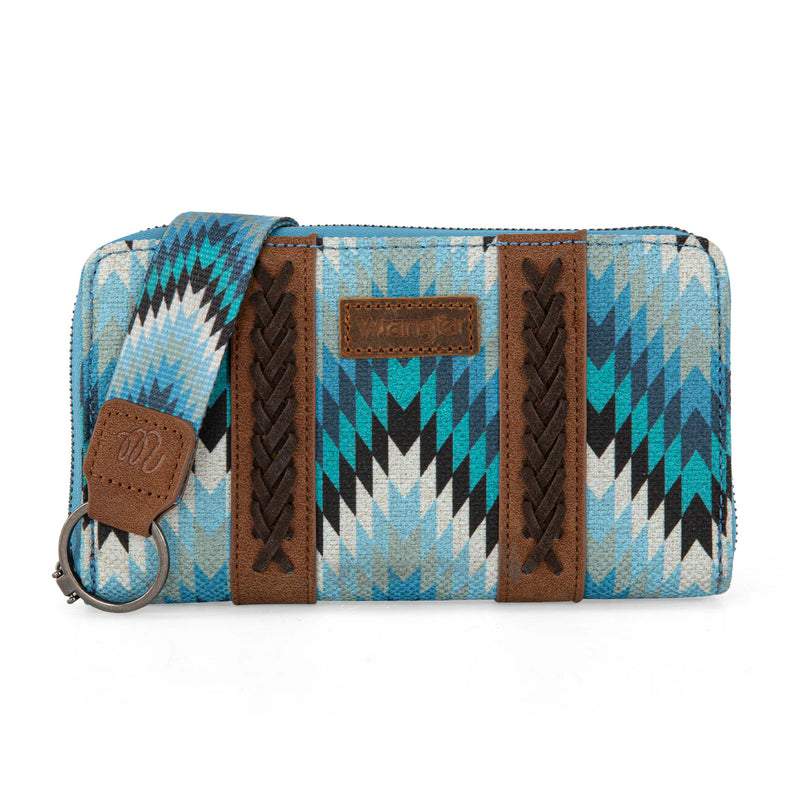 Load image into Gallery viewer, WG2211-W006JN - Wrangler Southwestern Art Print Wallet - Jean
