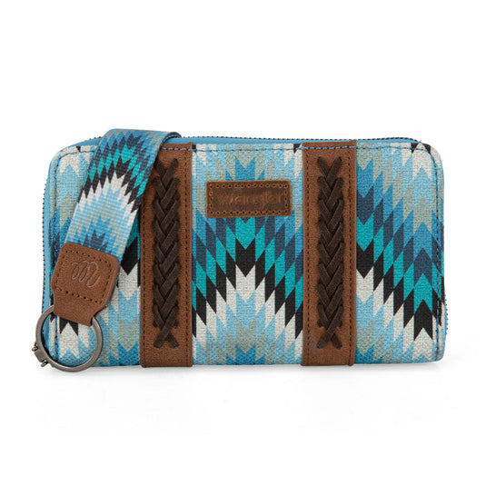 WG2211-W006JN - Wrangler Southwestern Art Print Wallet - Jean