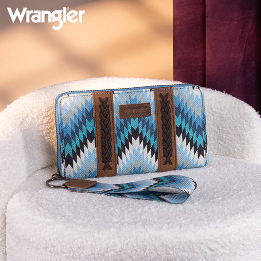 WG2211-W006JN - Wrangler Southwestern Art Print Wallet - Jean