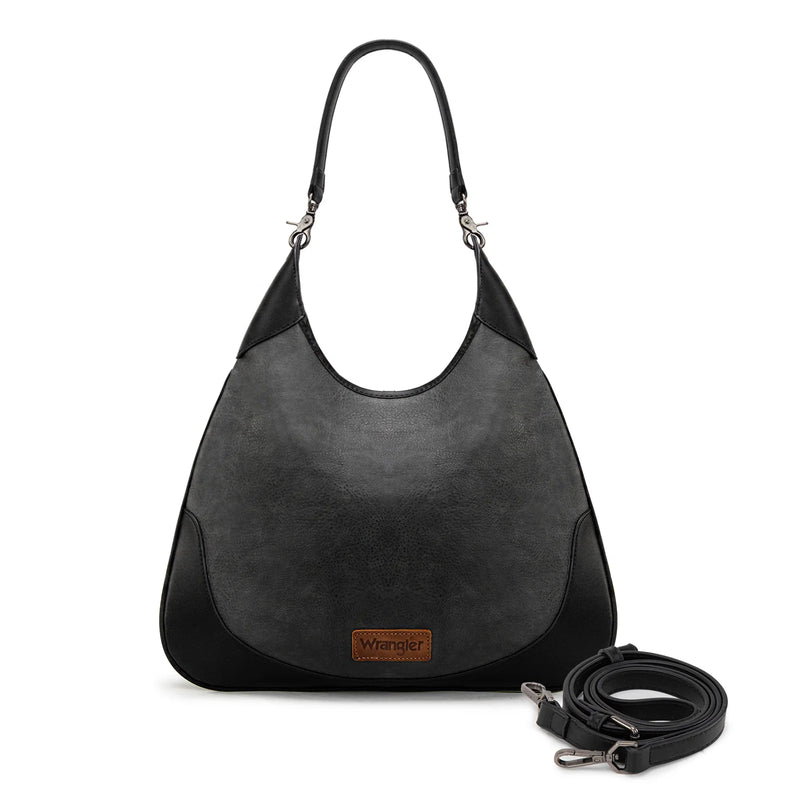 Load image into Gallery viewer, WG242-918BK -  Wrangler Hobo Bag/Crossbody Bag - Black
