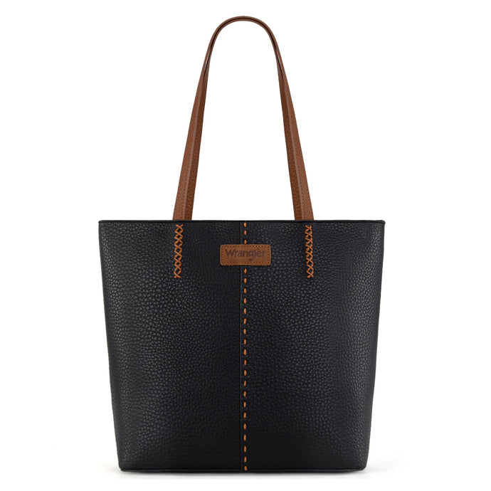 WG247-2002BK - Wrangler Buckle Hobo/Crossbody Bag-Black