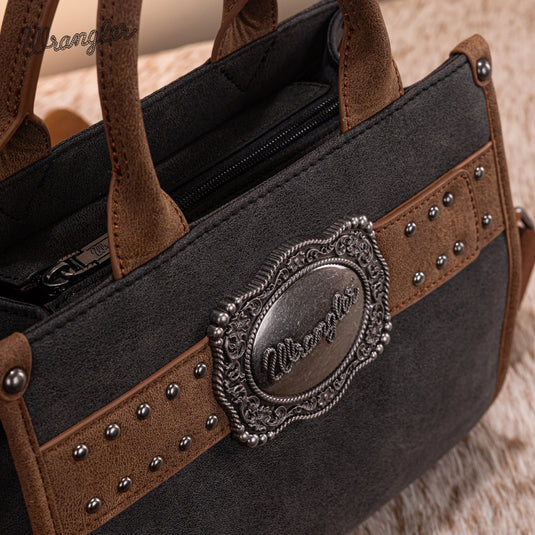 WG250-81202BK - Wrangler Buckle Tote/Crossbody - Black