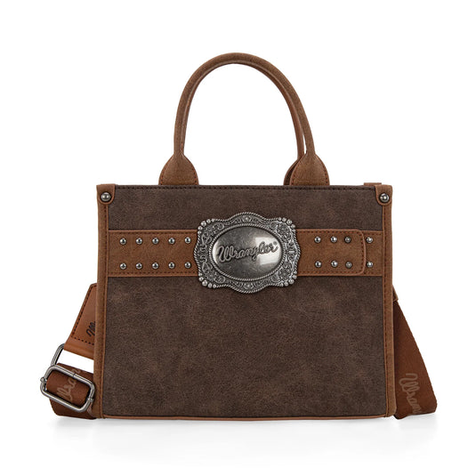 WG250-81202CF - Wrangler Buckle Tote/Crossbody - Coffee