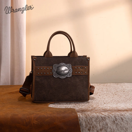 WG250-81202CF - Wrangler Buckle Tote/Crossbody - Coffee