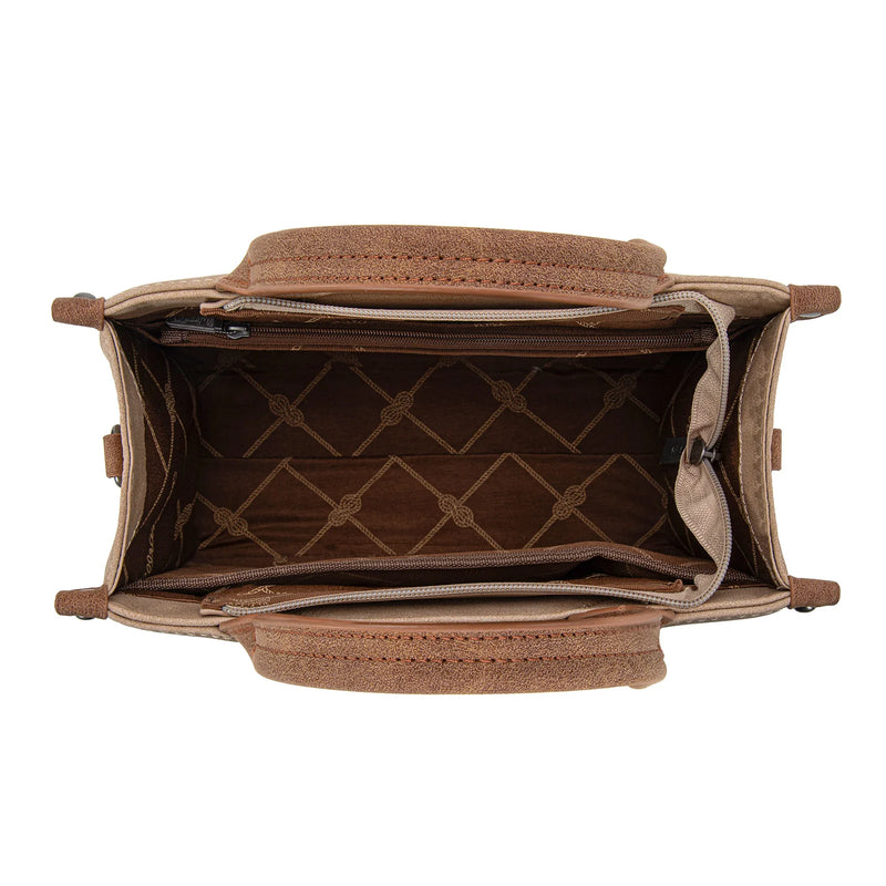 Load image into Gallery viewer, WG250-81202TN - Wrangler Buckle Tote/Crossbody - Tan
