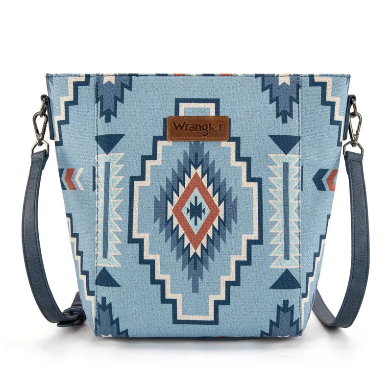 Load image into Gallery viewer, WG261-2003JN - Wrangler Aztec Print Crossbody Bag - Jean
