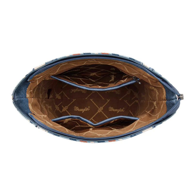Load image into Gallery viewer, WG261-2003JN - Wrangler Aztec Print Crossbody Bag - Jean

