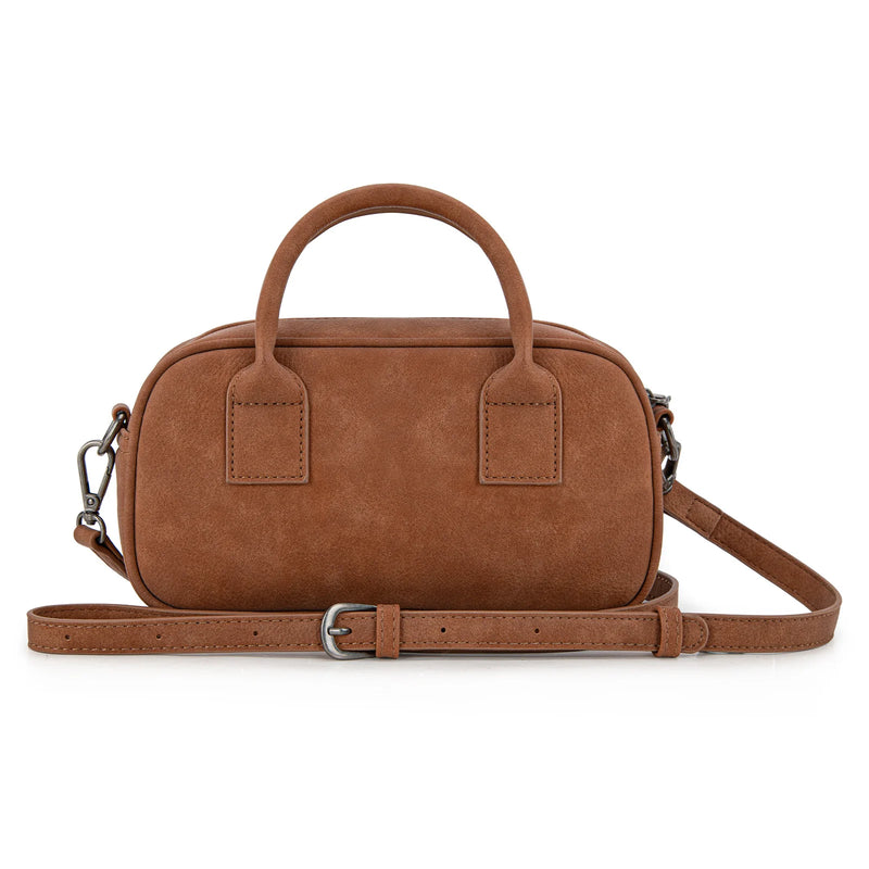 Load image into Gallery viewer, WG262-522BR - Wrangler Whipstitch Collection Mini Satchel/Crossbody Bag - Brown

