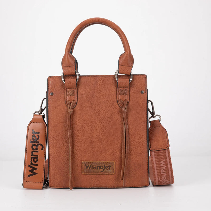 Load image into Gallery viewer, WG270-8119BR - Wrangler North South Mini Tote/Crossbody Brown
