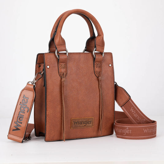 WG270-8119BR - Wrangler North South Mini Tote/Crossbody Brown