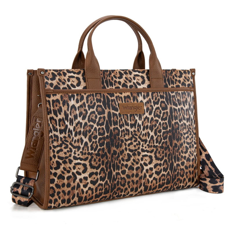 Load image into Gallery viewer, WG288-8119LP - Wrangler Carry-All Large Tote Work Tote /Crossbody - Leopard
