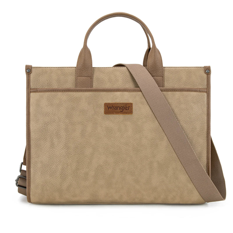 Load image into Gallery viewer, WG288-8119TN - Wrangler Carry-All Large Tote Work Tote /Crossbody - Tan
