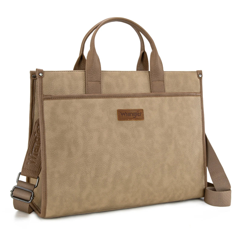 Load image into Gallery viewer, WG288-8119TN - Wrangler Carry-All Large Tote Work Tote /Crossbody - Tan
