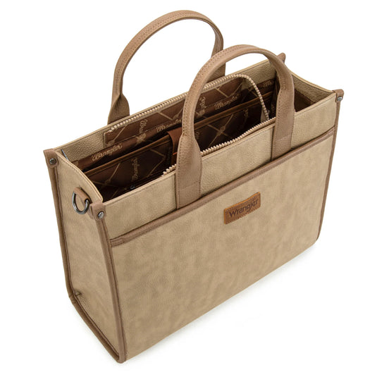 WG288-8119TN - Wrangler Carry-All Large Tote Work Tote /Crossbody - Tan