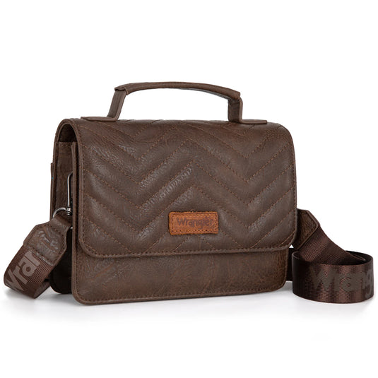 WG3-0056CF - Wrangler 3PCs Set Mini Top Handle Crossbody/Wallet/Card Case Set - Coffee