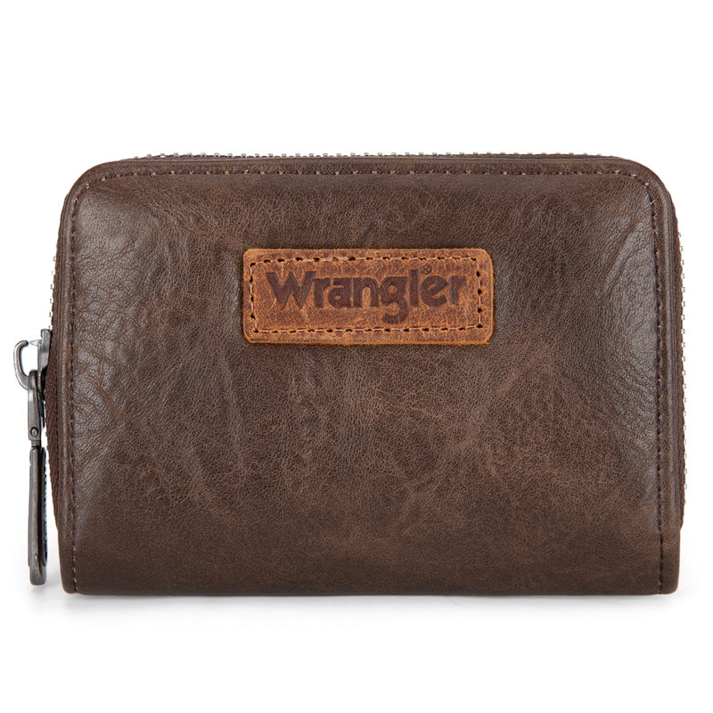 Load image into Gallery viewer, WG3-0056CF - Wrangler 3PCs Set Mini Top Handle Crossbody/Wallet/Card Case Set - Coffee
