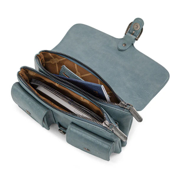 Load image into Gallery viewer, WG320-209JN - Wrangler Vintage-Inspired Crossbody Bag - Jean
