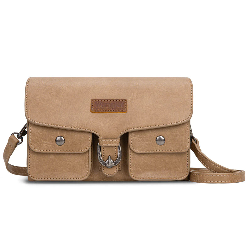 Load image into Gallery viewer, WG320-209KH - Wrangler Vintage-Inspired Crossbody Bag - Khaki

