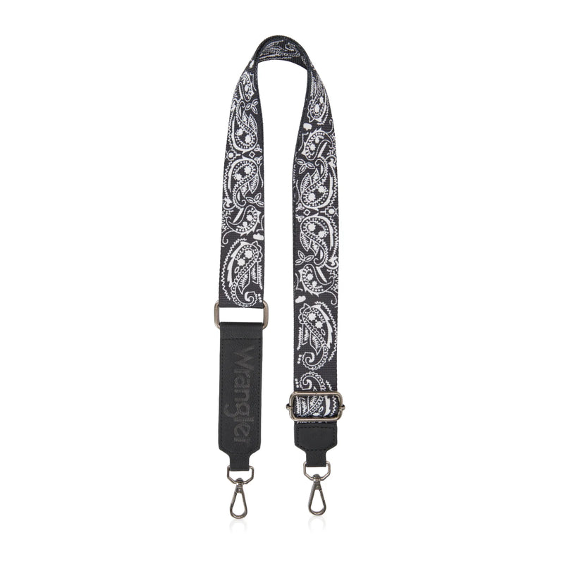 Load image into Gallery viewer, WG331-8120SBK - Wrangler Bandana Paisley Print Tote/Crossbody - Black
