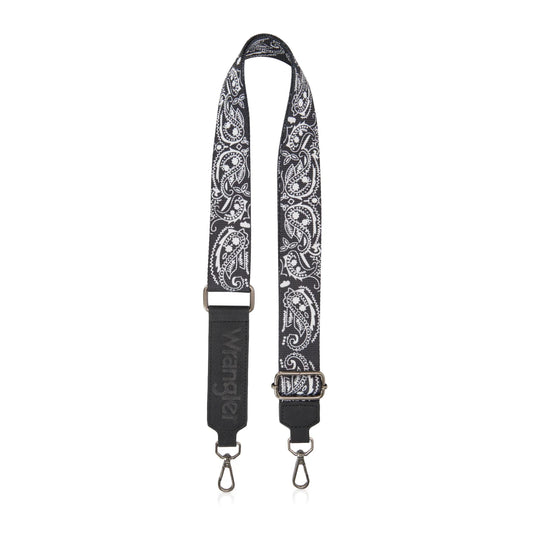 WG331-8120SBK - Wrangler Bandana Paisley Print Tote/Crossbody - Black
