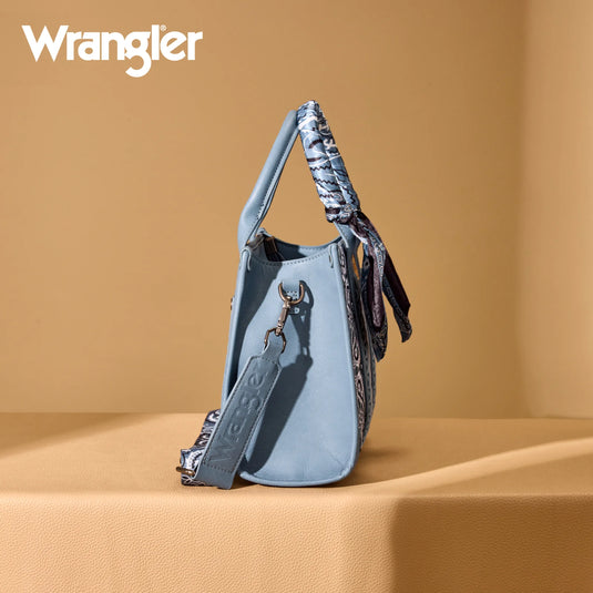 WG331-8120SJN - Wrangler Bandana Paisley Print Tote/Crossbody - Jean