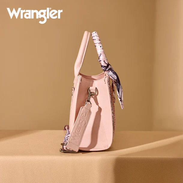 Load image into Gallery viewer, WG331-8120SPK - Wrangler Braided Paisley Bandana Tote Bag - Pink

