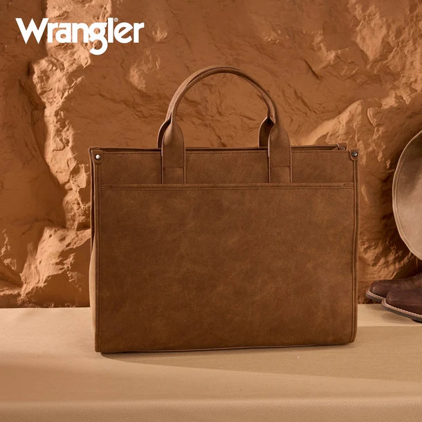 Load image into Gallery viewer, WG333-8119BR - Wrangler Aztec Tote Bag - Brown
