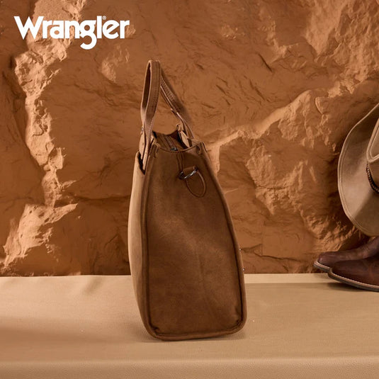 WG333-8119BR - Wrangler Aztec Tote Bag - Brown