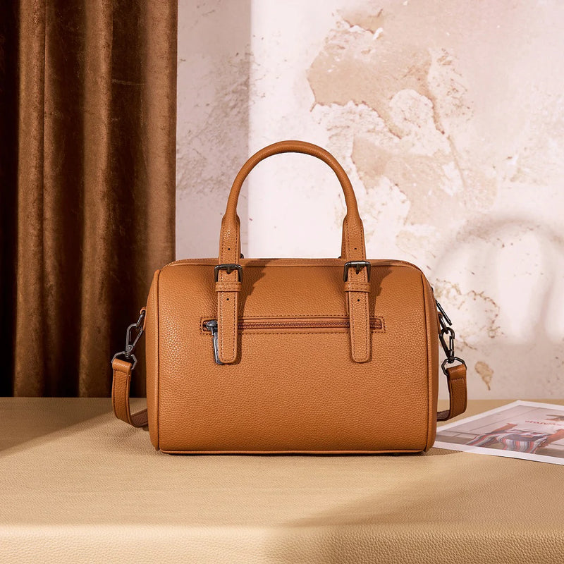Load image into Gallery viewer, WG336-9013BR - Wrangler Braided Crossbody Boston Bag - Brown
