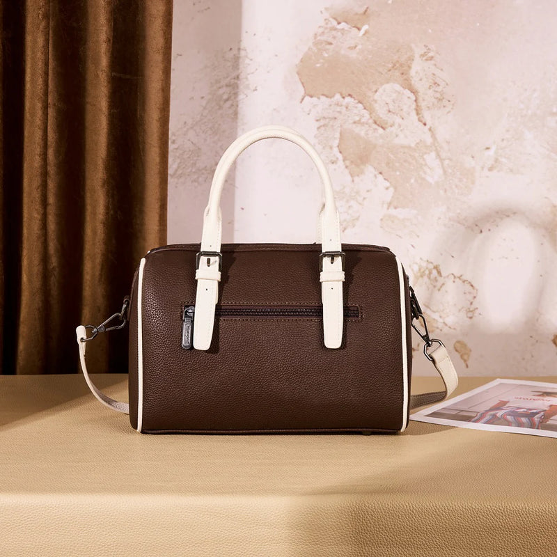 Load image into Gallery viewer, WG336-9013CF-BG - Wrangler Braided Crossbody Boston Bag - Coffee-Beige
