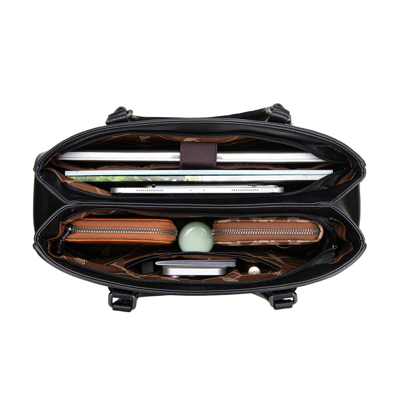 Load image into Gallery viewer, WG387-8119BK - Wrangler Dual Compartment Carry-All Tote - Black
