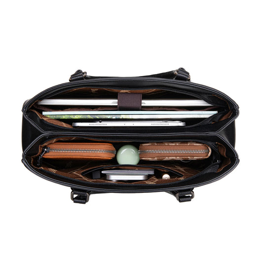 WG387-8119BK - Wrangler Dual Compartment Carry-All Tote - Black