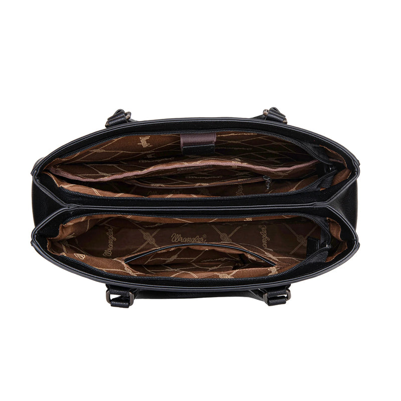 Load image into Gallery viewer, WG387-8119BK - Wrangler Dual Compartment Carry-All Tote - Black
