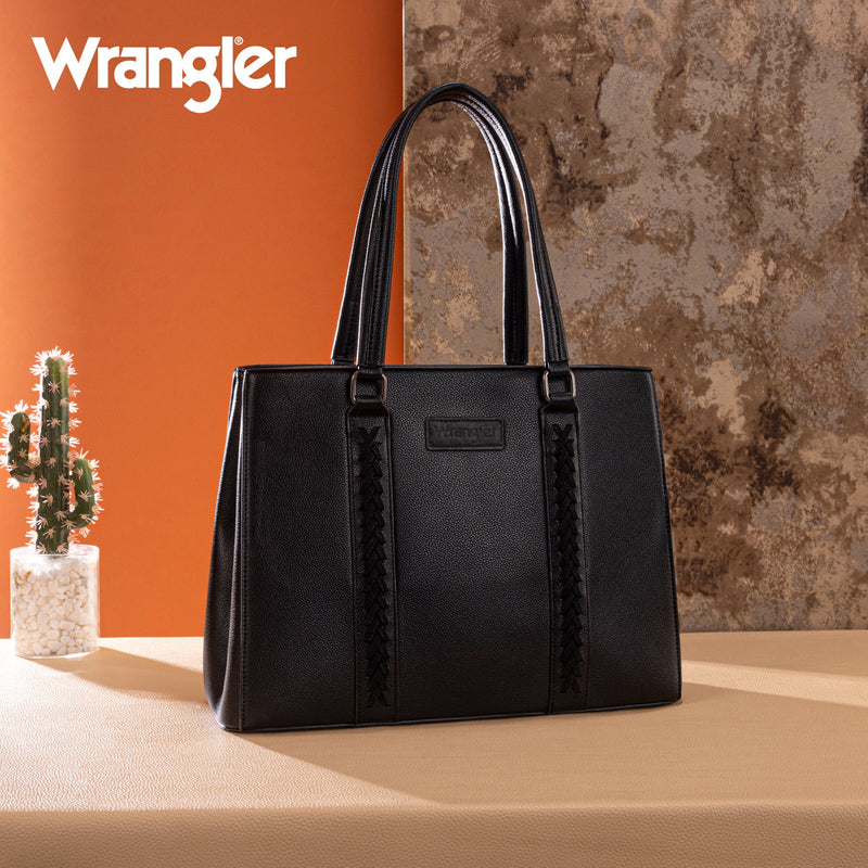 Load image into Gallery viewer, WG387-8119BK - Wrangler Dual Compartment Carry-All Tote - Black
