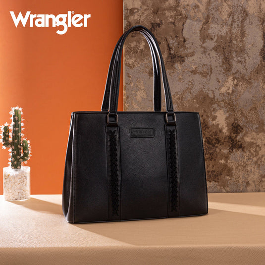 WG387-8119BK - Wrangler Dual Compartment Carry-All Tote - Black