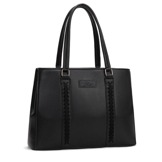 WG387-8119BK - Wrangler Dual Compartment Carry-All Tote - Black