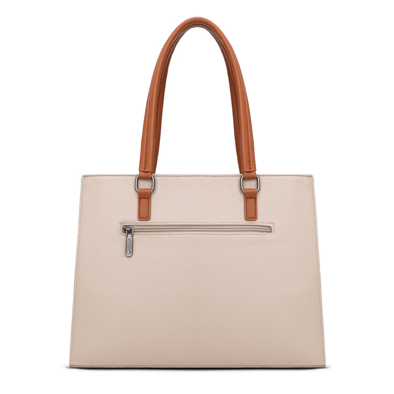 Load image into Gallery viewer, WG387-8119BR-TN - Wrangler Dual Compartment Carry-All Tote - Brown-Tan
