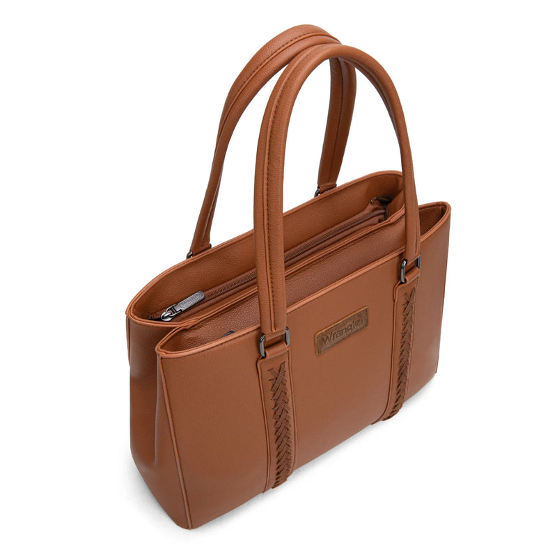 Load image into Gallery viewer, WG387-8119BR - Wrangler Dual Compartment Carry-All Tote - Brown
