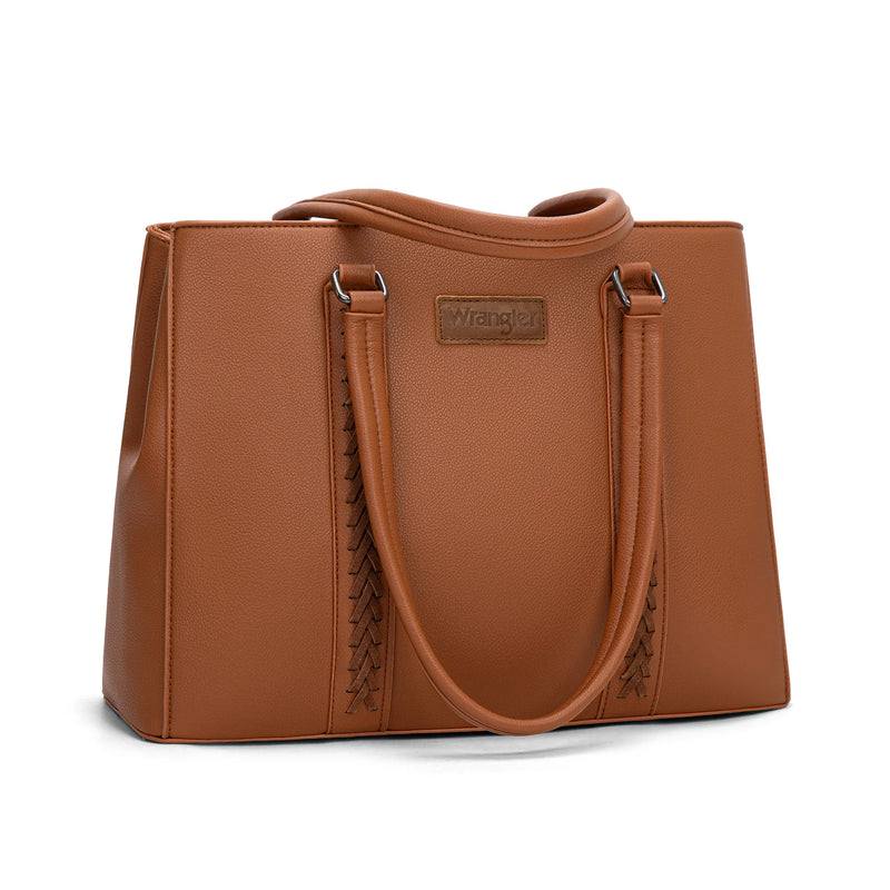 Load image into Gallery viewer, WG387-8119BR - Wrangler Dual Compartment Carry-All Tote - Brown
