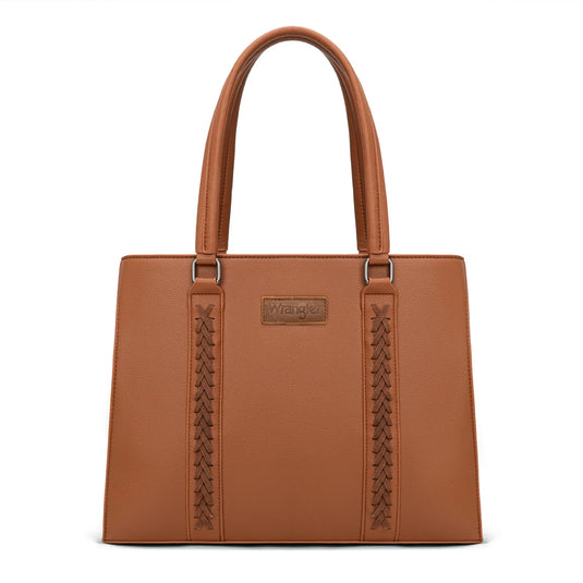 WG387-8119BR - Wrangler Dual Compartment Carry-All Tote - Brown