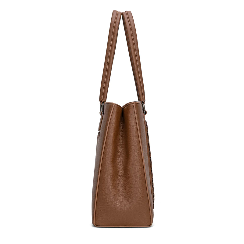 Load image into Gallery viewer, WG387-8119DBR - Wrangler Dual Compartment Carry-All Tote - Dark Brown
