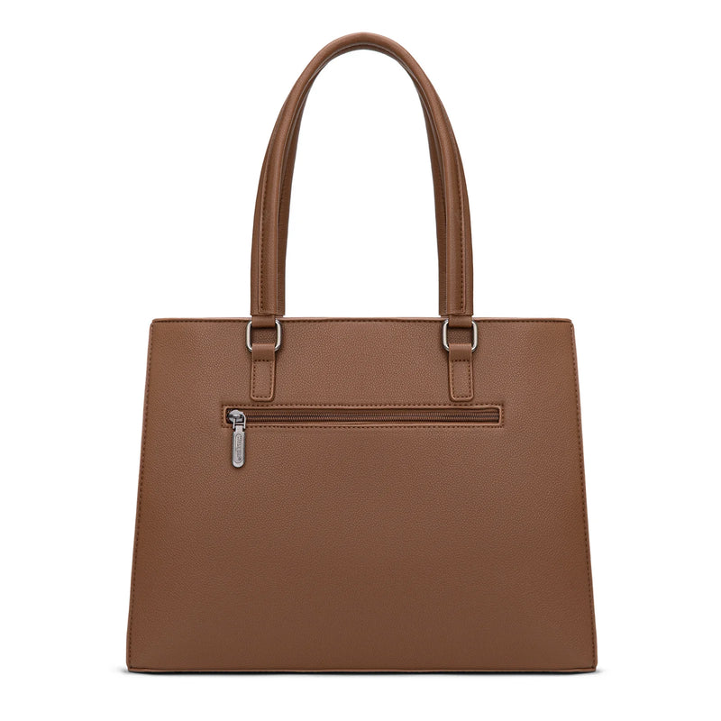 Load image into Gallery viewer, WG387-8119DBR - Wrangler Dual Compartment Carry-All Tote - Dark Brown
