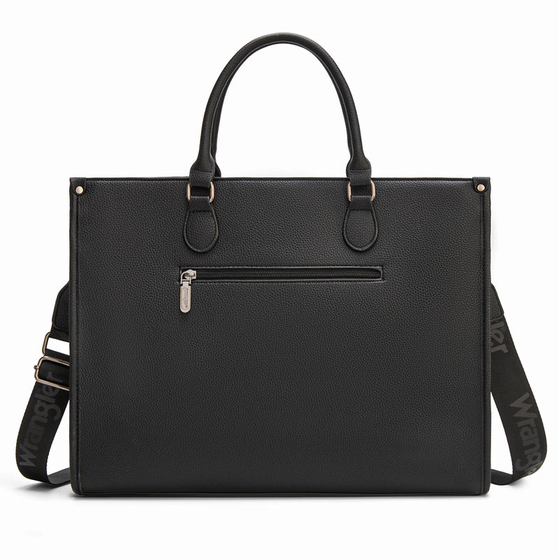 Load image into Gallery viewer, WG389-8119BK - Wrangler Carry-All Large Tote Work Tote /Crossbody - Black
