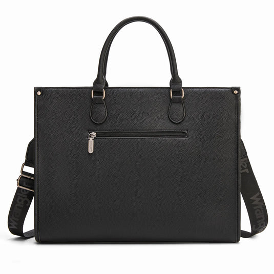 WG389-8119BK - Wrangler Carry-All Large Tote Work Tote /Crossbody - Black