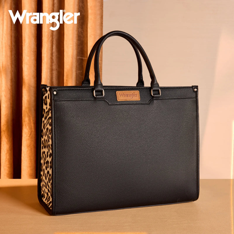 Load image into Gallery viewer, WG389-8119BK - Wrangler Carry-All Large Tote Work Tote /Crossbody - Black

