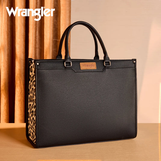 WG389-8119BK - Wrangler Carry-All Large Tote Work Tote /Crossbody - Black