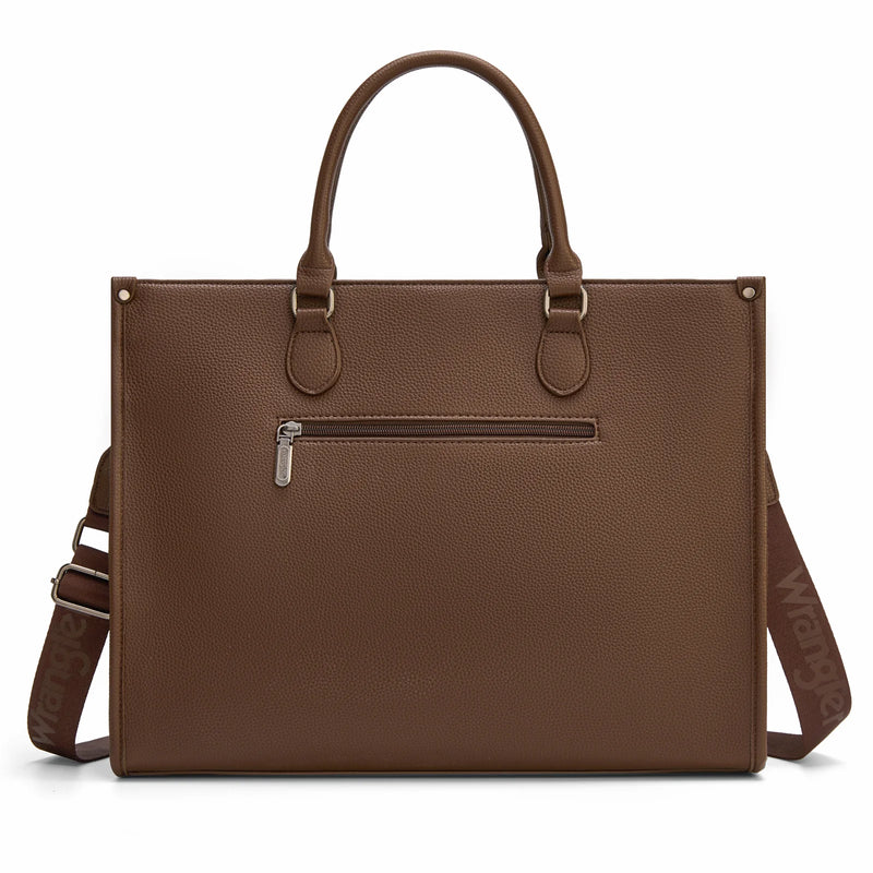 Load image into Gallery viewer, WG389-8119COW-CF - Wrangler Carry-All Large Tote Work Tote /Crossbody - Cow-Coffee
