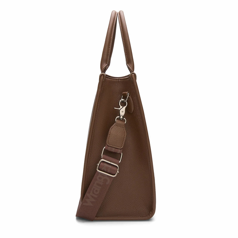 Load image into Gallery viewer, WG389-8119COW-CF - Wrangler Carry-All Large Tote Work Tote /Crossbody - Cow-Coffee
