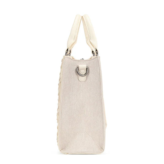 WG456-8120TN - Wrangler Western Contrast Stitch Chevron Tote Bag - Tan