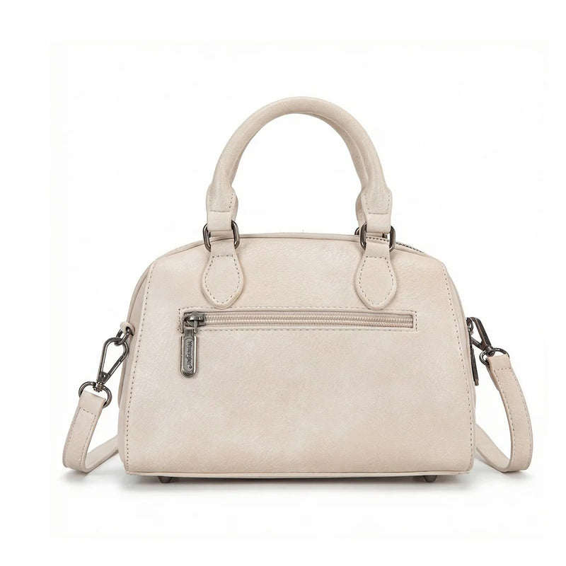 Load image into Gallery viewer, WG480-51103TN - Wrangler Chevron Stitch Dome Satchel Crossbody Bag - Tan
